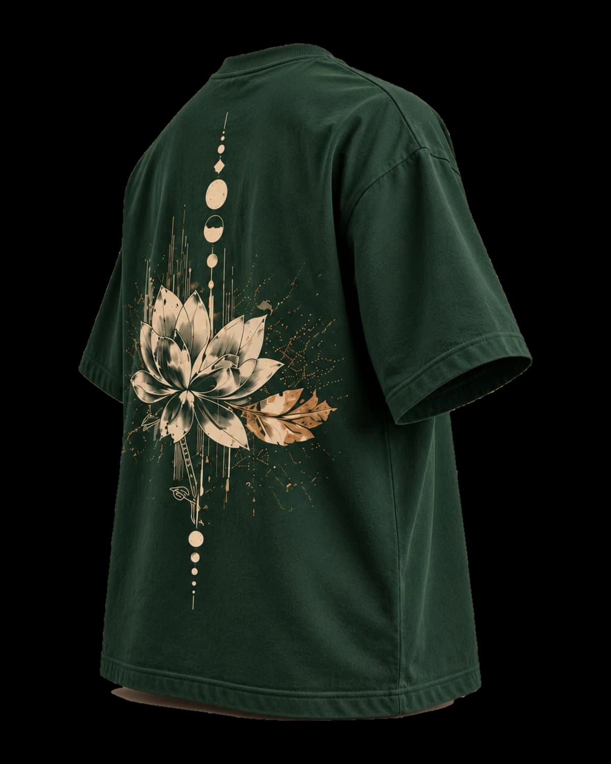 Uday Oversized Tee, three-quarter back view